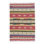Kilim szőnyeg színes 140x200 pamut kilim