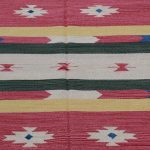 Kilim szőnyeg színes 140x200 pamut kilim