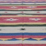 Kilim szőnyeg színes 140x200 pamut kilim
