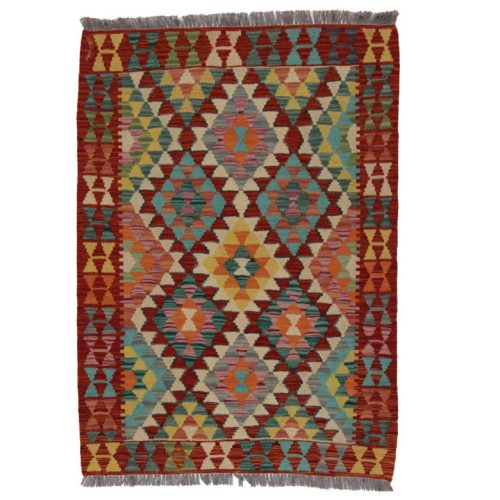 Kilim szőnyeg Chobi 90x127 kézi szövésű afgán gyapjú kilim