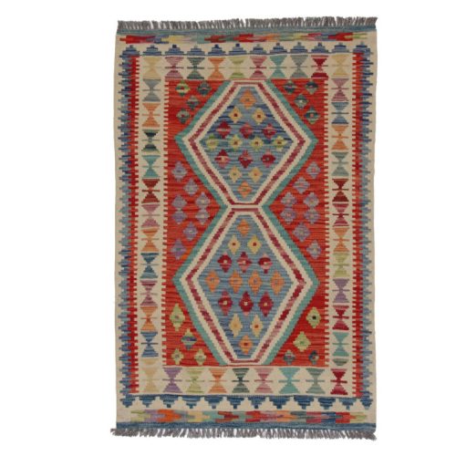 Kilim szőnyeg Chobi 85x130 kézi szövésű afgán gyapjú kilim