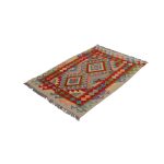 Chobi Kilim szőnyeg 86x128 kézi szövésű afgán gyapjú kilim