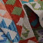 Chobi Kilim szőnyeg 86x128 kézi szövésű afgán gyapjú kilim
