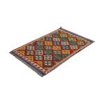 Chobi Kilim szőnyeg 84x124 kézi szövésű afgán gyapjú kilim