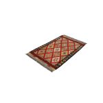 Chobi Kilim szőnyeg 84x132 kézi szövésű afgán gyapjú kilim