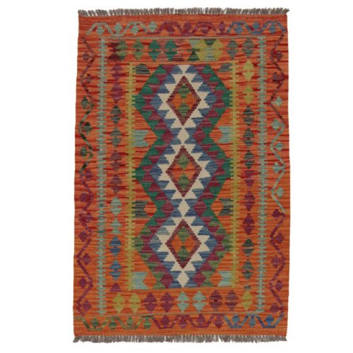 Chobi Kilim szőnyeg 86x129 kézi szövésű afgán gyapjú kilim