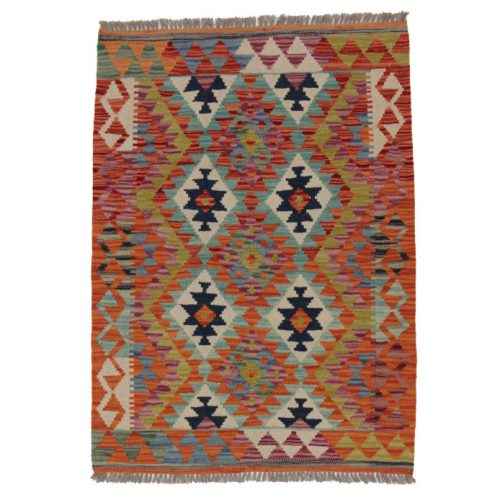 Kilim szőnyeg Chobi 87x120 kézi szövésű afgán gyapjú kilim