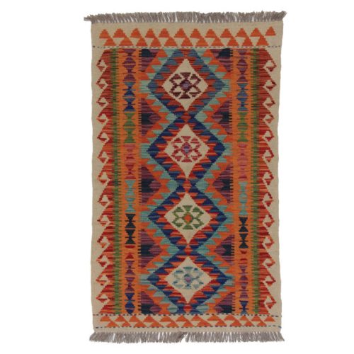 Kilim szőnyeg Chobi 74x126 kézi szövésű afgán gyapjú kilim