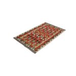 Chobi Kilim szőnyeg 84x127 kézi szövésű afgán gyapjú kilim