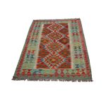 Kilim szőnyeg 155x98 kézi szövésű afgán gyapjú szőttes