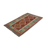 Kilim szőnyeg 155x98 kézi szövésű afgán gyapjú szőttes