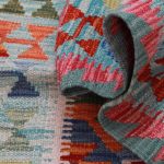 Kilim szőnyeg 155x98 kézi szövésű afgán gyapjú szőttes