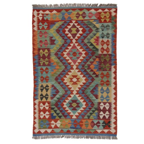 Kilim szőnyeg 151x103 kézi szövésű afgán gyapjú kilim