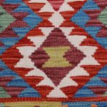 Kilim szőnyeg 151x103 kézi szövésű afgán gyapjú kilim