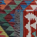 Kilim szőnyeg 151x103 kézi szövésű afgán gyapjú kilim