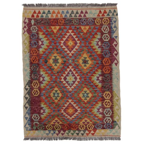 Kilim szőnyeg 147x110 kézi szövésű afgán gyapjú kilim