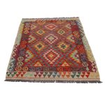 Kilim szőnyeg 147x110 kézi szövésű afgán gyapjú kilim