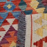 Kilim szőnyeg 147x110 kézi szövésű afgán gyapjú kilim