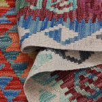 Kilim szőnyeg 147x110 kézi szövésű afgán gyapjú kilim