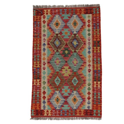 Chobi Kilim szőnyeg 156x98 kézi szövésű afgán gyapjú kilim