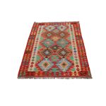 Chobi Kilim szőnyeg 156x98 kézi szövésű afgán gyapjú kilim