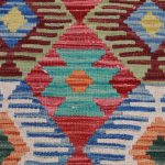 Chobi Kilim szőnyeg 156x98 kézi szövésű afgán gyapjú kilim