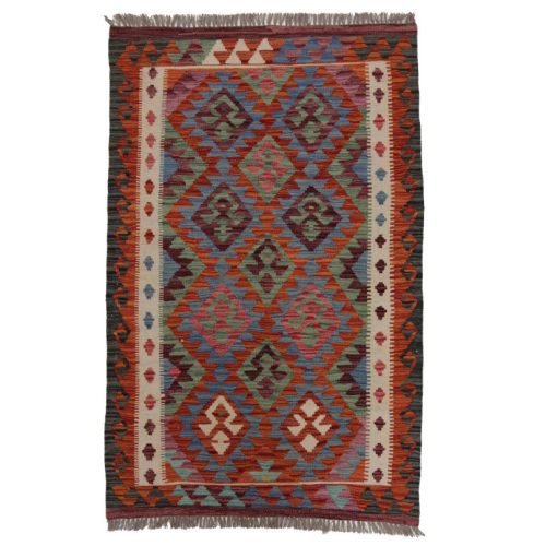 Kilim szőnyeg 155x99 kézi szövésű afgán gyapjú kilim