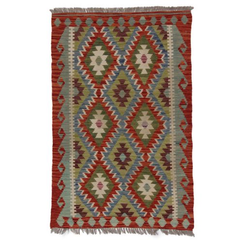 Kilim szőnyeg 157x103 kézi szövésű afgán gyapjú kilim