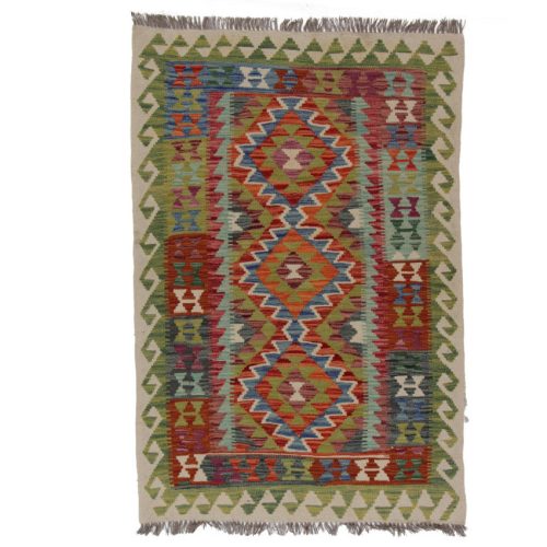 Kilim szőnyeg Chobi 147x99 kézi szövésű afgán gyapjú kilim