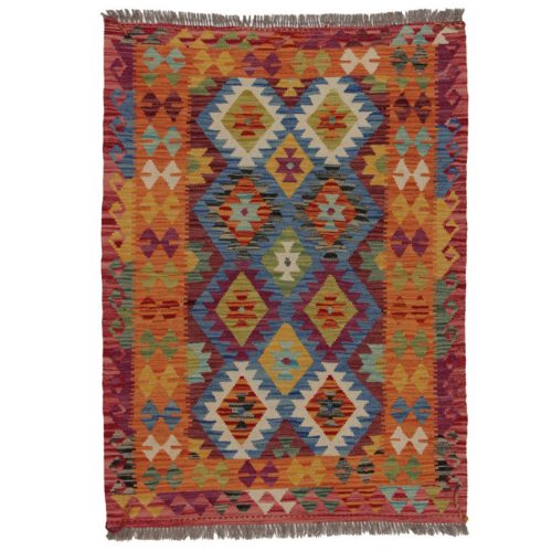 Kilim szőnyeg 147x108 kézi szövésű afgán gyapjú kilim