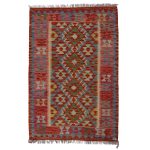 Kilim szőnyeg 149x101 kézi szövésű afgán gyapjú kilim