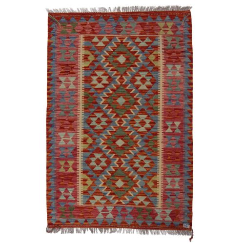 Kilim szőnyeg 149x101 kézi szövésű afgán gyapjú kilim