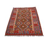 Kilim szőnyeg 149x101 kézi szövésű afgán gyapjú kilim