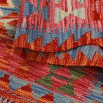 Kilim szőnyeg 149x101 kézi szövésű afgán gyapjú kilim