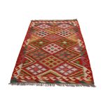 Kilim szőnyeg 159x106 kézi szövésű afgán gyapjú kilim
