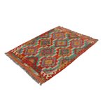 Kilim szőnyeg 156x108 kézi szövésű afgán gyapjú kilim