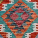 Kilim szőnyeg 156x108 kézi szövésű afgán gyapjú kilim