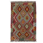 Kilim szőnyeg 149x101 kézi szövésű afgán gyapjú kilim