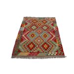 Kilim szőnyeg 149x101 kézi szövésű afgán gyapjú kilim
