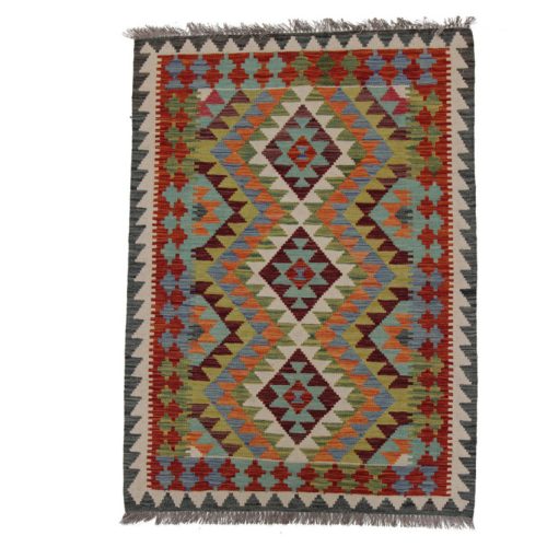 Kilim szőnyeg 143x106 kézi szövésű afgán gyapjú kilim