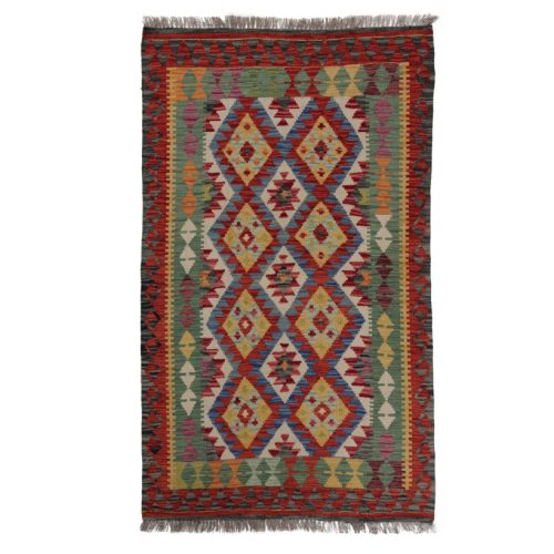 Kilim szőnyeg 170x102 kézi szövésű afgán gyapjú kilim