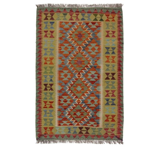 Chobi Kilim szőnyeg 152x101 kézi szövésű afgán gyapjú kilim