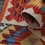 Kilim szőnyeg 152x102 kézi szövésű afgán gyapjú kilim