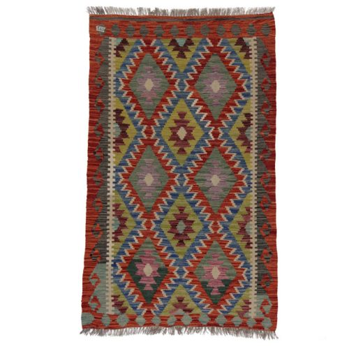 Etnikai Kilim szőnyeg 160x103 kézi szövésű gyapjú kilim