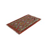 Etnikai Kilim szőnyeg 160x103 kézi szövésű gyapjú kilim