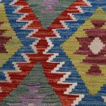 Etnikai Kilim szőnyeg 160x103 kézi szövésű gyapjú kilim