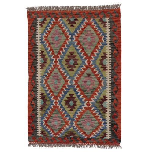 Kézi szövésű Kilim szőnyeg 142x100 afgán gyapjú kilim