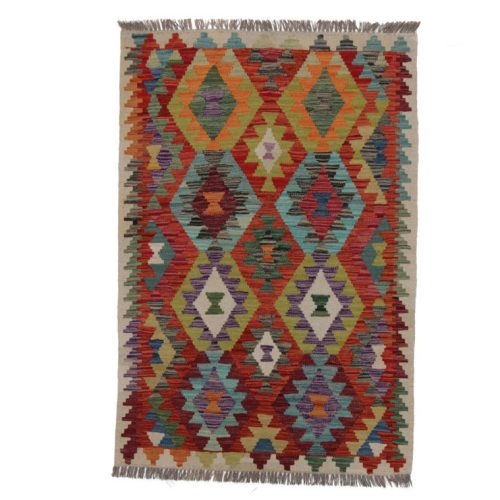 Kilim szőnyeg 148x102 kézi szövésű afgán gyapjú kilim