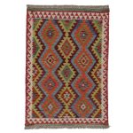 Kézi szövésű Kilim szőnyeg 141x100 afgán gyapjú kilim