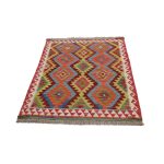 Kézi szövésű Kilim szőnyeg 141x100 afgán gyapjú kilim